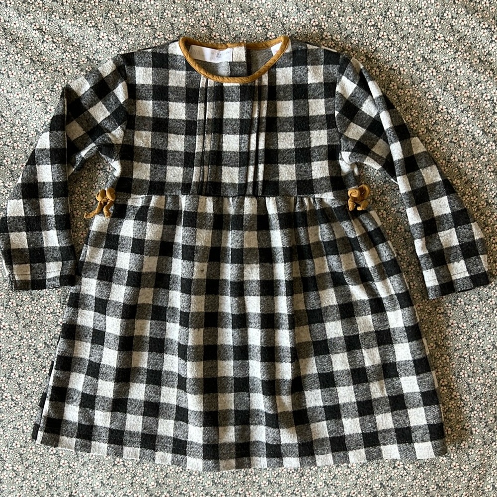 Zara Baby 3-4 years buffalo plaid dress